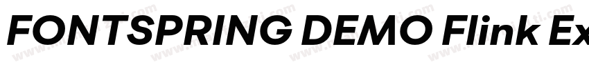 FONTSPRING DEMO Flink Extra Bold Re字体转换